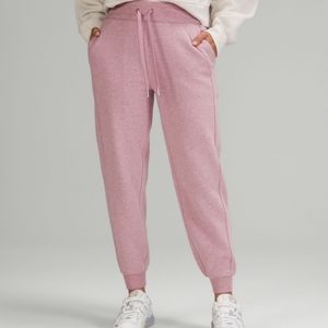 Lululemon Scuba High Rise Jogger 7/8 Length sz 6 Heathered Pink Taupe
